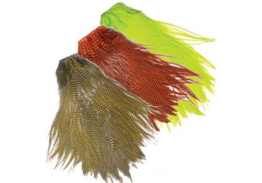Metz Cock Feather Saddle Magnum Grade 2 Grizzle Dyed Yellow Fly Tying Materials